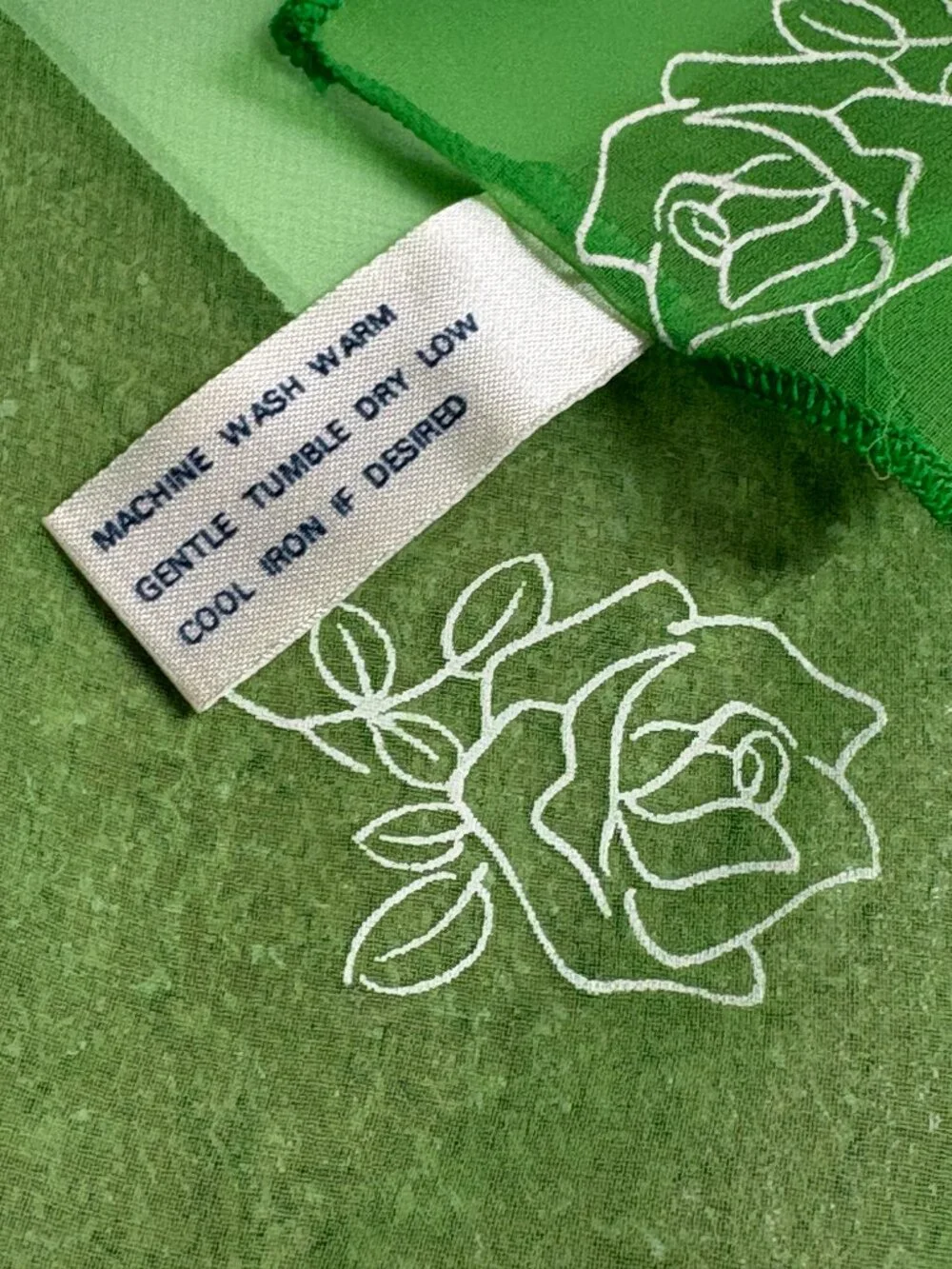 Head Wrap Neck Head Scarf Vintage Women's Green 22